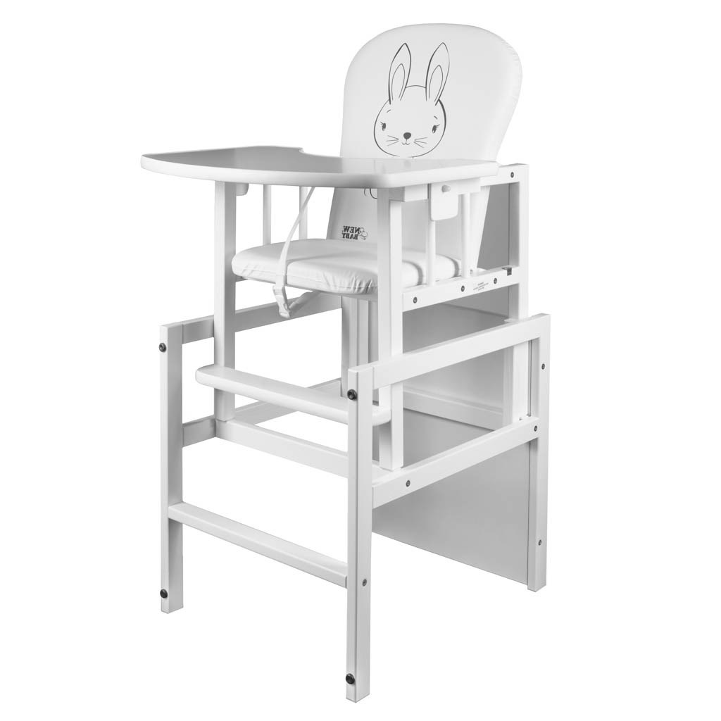 Borovicová židlička New Baby Králíček - bílá