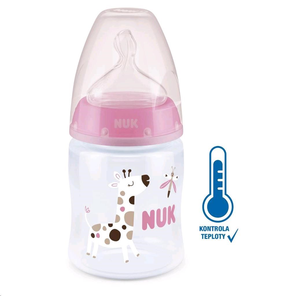 Kojenecká láhev NUK First Choice Temperature Control - 150 ml pink - růžová