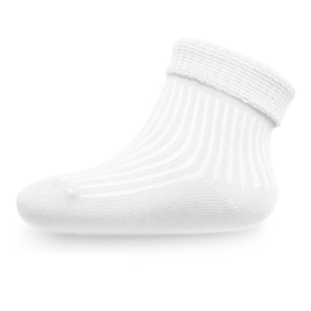 Kojenecké pruhované ponožky New Baby - bílá/62 (3-6m)