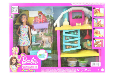 Barbie Slepičí farma s panenkou HGY88