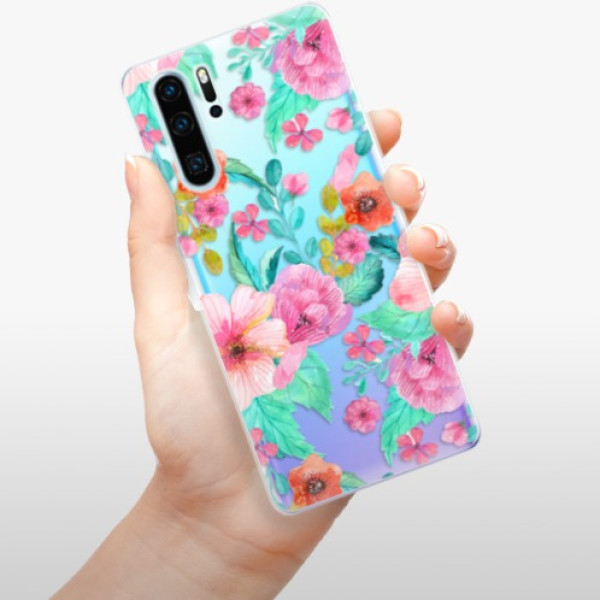 Odolné silikonové pouzdro iSaprio - Flower Pattern 01 - Huawei P30 Pro