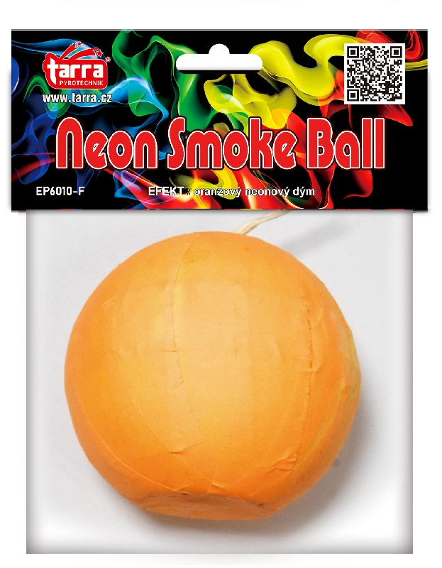 Dýmovnice oranžová 1ks Neon Smoke Ball