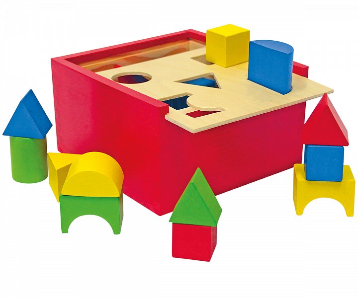 Woody hračky pro nejmenší - Vkládací krabička - malá