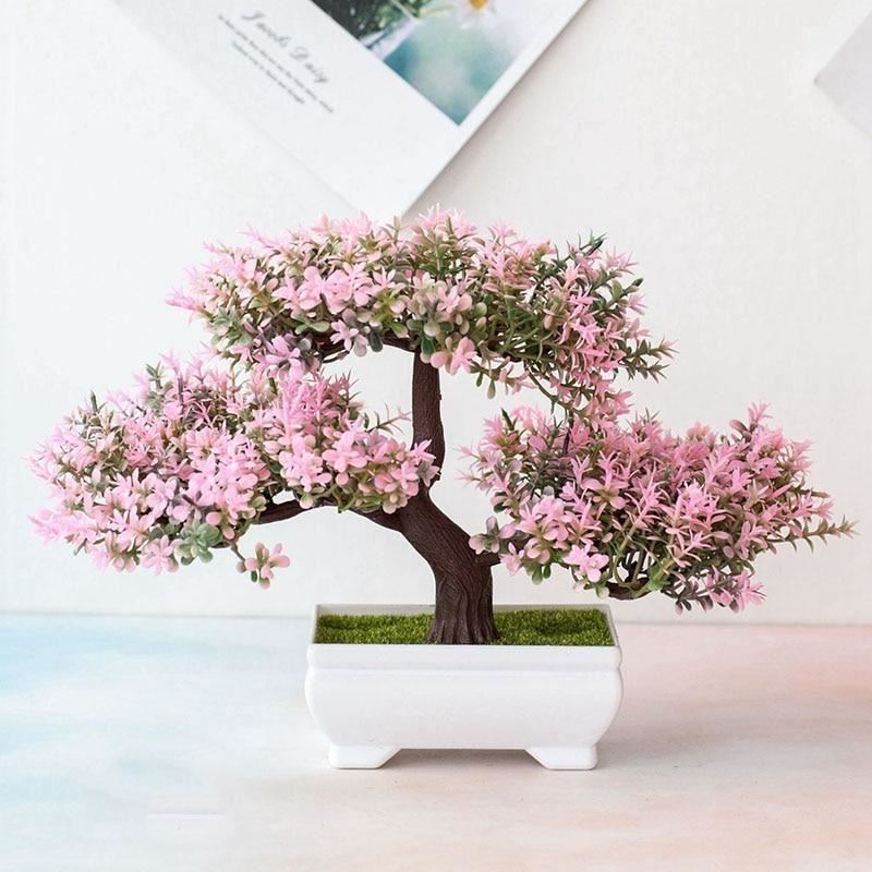 4Leaders Domácnost - Umělá bonsai - růžová