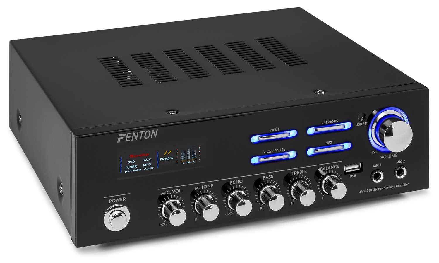 Fenton AV120BT Stereo HiFi zesilovač s BT/MP3