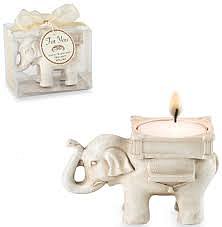 Stojan na svíčku - Slon pro štěstí