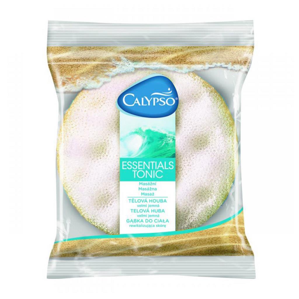 Mycí masážní houba Essentials Tonic Calypso - žlutá