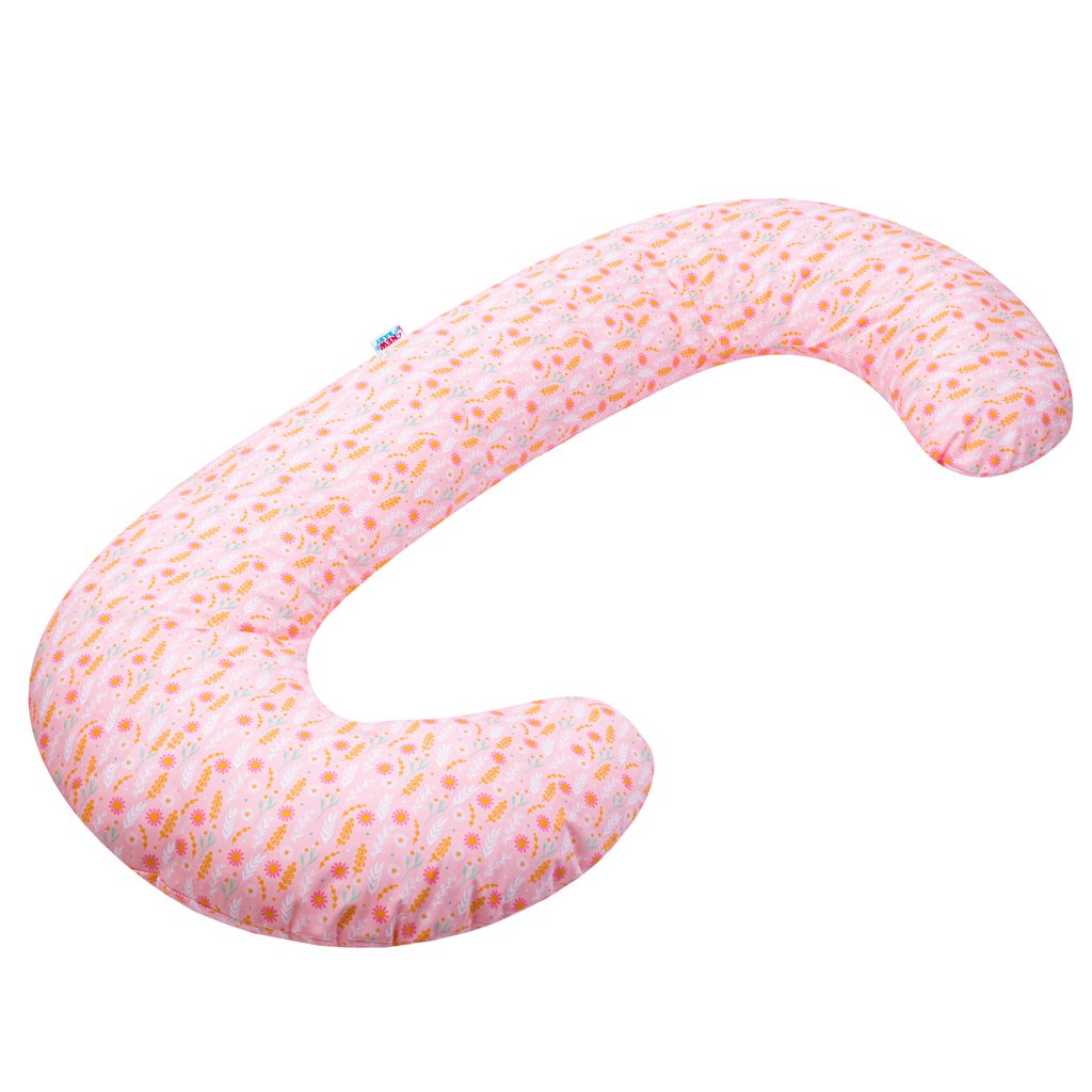 Univerzální kojící polštář ve tvaru C New Baby - Harmony - růžová