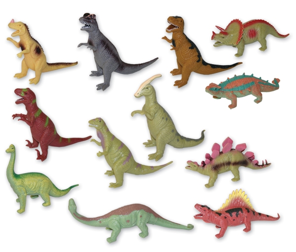 Dinosaurus 12 druhů, měkké tělo, 20 - 22 cm