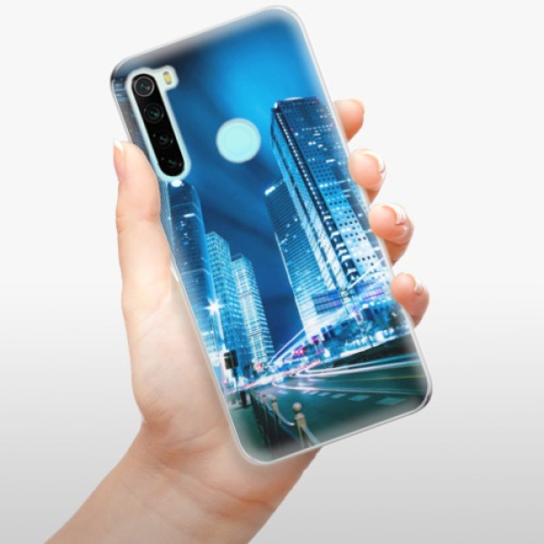 Odolné silikonové pouzdro iSaprio - Night City Blue - Xiaomi Redmi Note 8