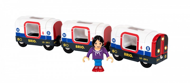 Brio World - Souprava metra s figurkou