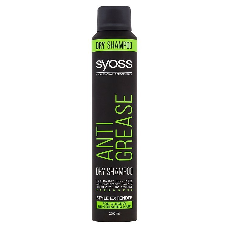 Syoss Anti Grease Suchý šampon Pro mastící se vlasy 200 ml