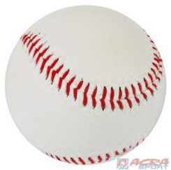 ACRA Míček basebalový kožený bílý Na baseball