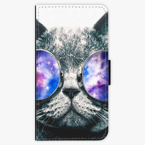 Flipové pouzdro iSaprio - Galaxy Cat - Huawei P10 Plus