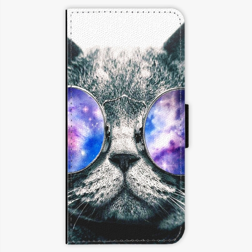 Flipové pouzdro iSaprio - Galaxy Cat - Samsung Galaxy S8