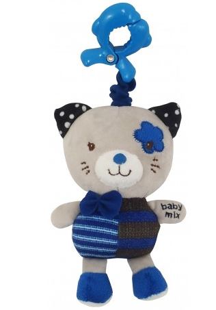 Baby Mix Závěsná hračka Kočička - modrá