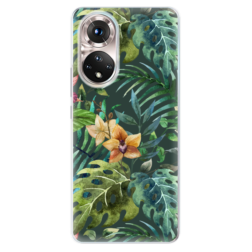 Odolné silikonové pouzdro iSaprio - Tropical Green 02 - Honor 50