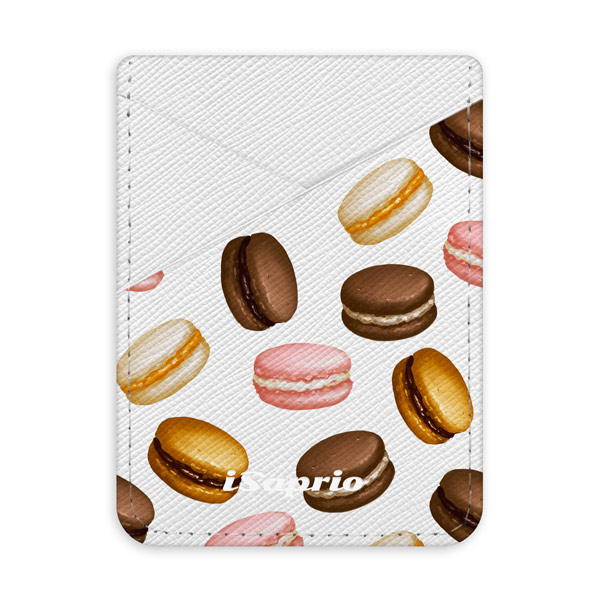 Pouzdro na kreditní karty iSaprio - Macaron Pattern - světlá nalepovací kapsa