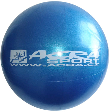 ACRA Míč overball 260mm modrý fitness gymball rehabilitační do 100kg