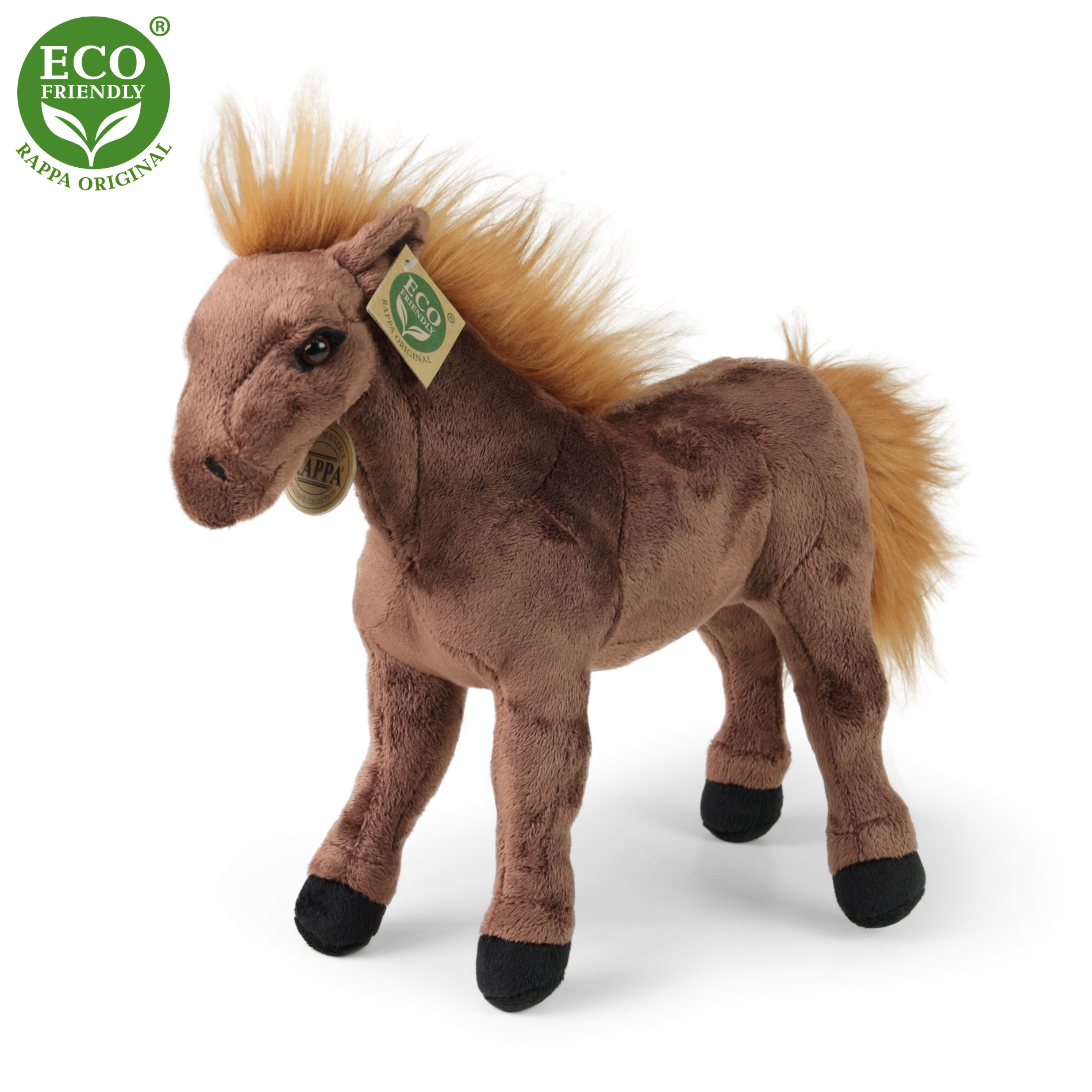 Rappa Eco-Friendly - Plyšový kůň hnědý 29 cm