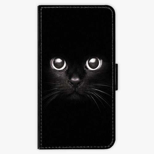Flipové pouzdro iSaprio - Black Cat - iPhone X