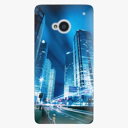 Plastový kryt iSaprio - Night City Blue - HTC One M7