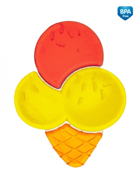 Canpol babies Kousátko vodní zmrzlina - žluto/červená