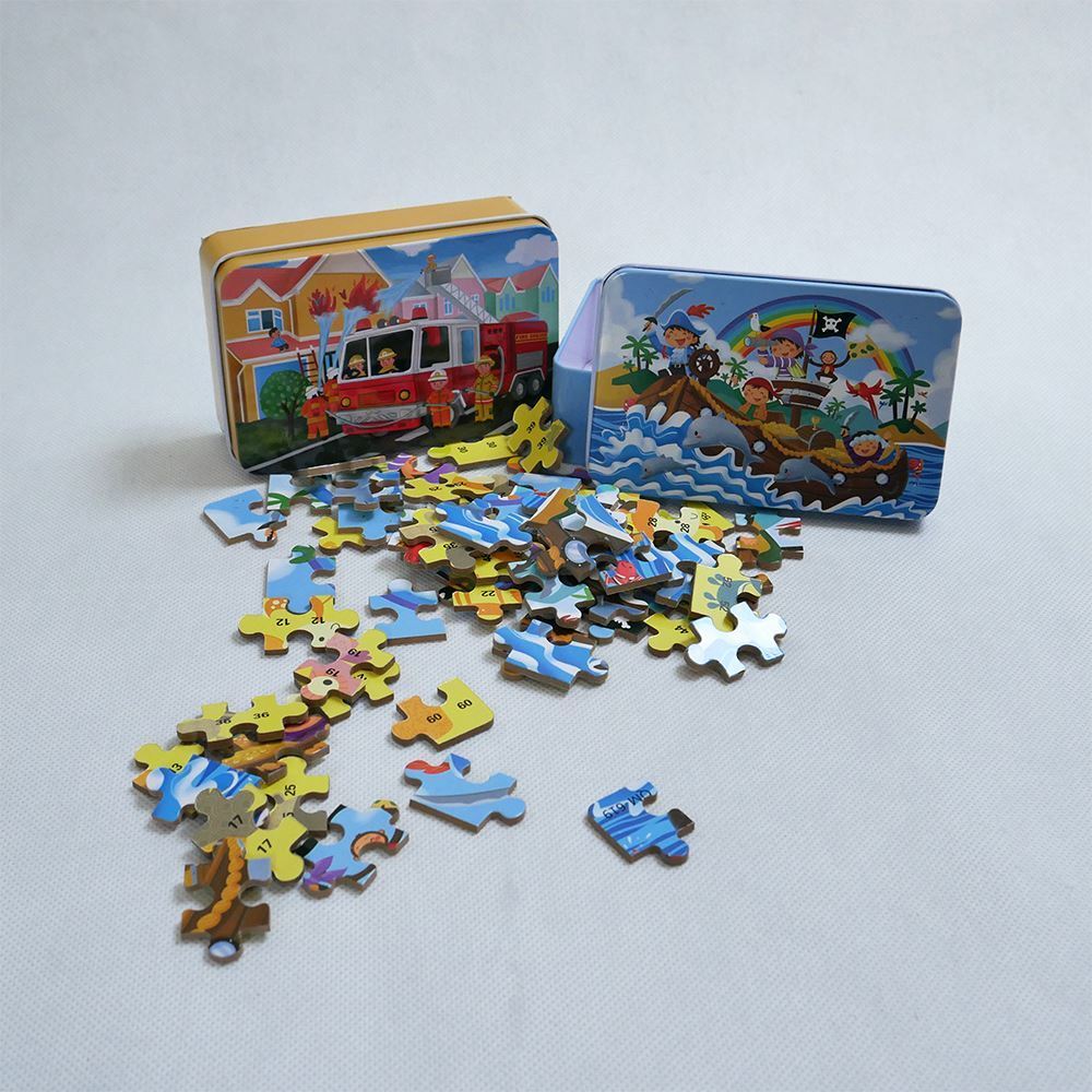 4Leaders Hračky - Dětské puzzle - hasiči, 60ks