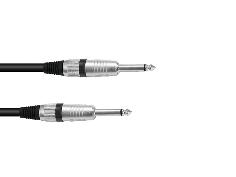 Kabel reproduktorový Jack 6,3 - Jack 6,3 mono, 2x 1,5 qmm, 1,5 m
