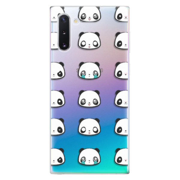 Odolné silikonové pouzdro iSaprio - Panda pattern 01 - Samsung Galaxy Note 10