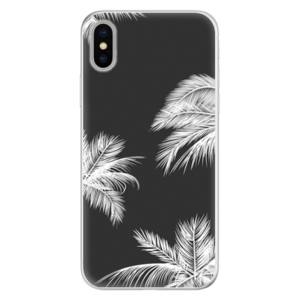 Silikonové pouzdro iSaprio - White Palm - iPhone X