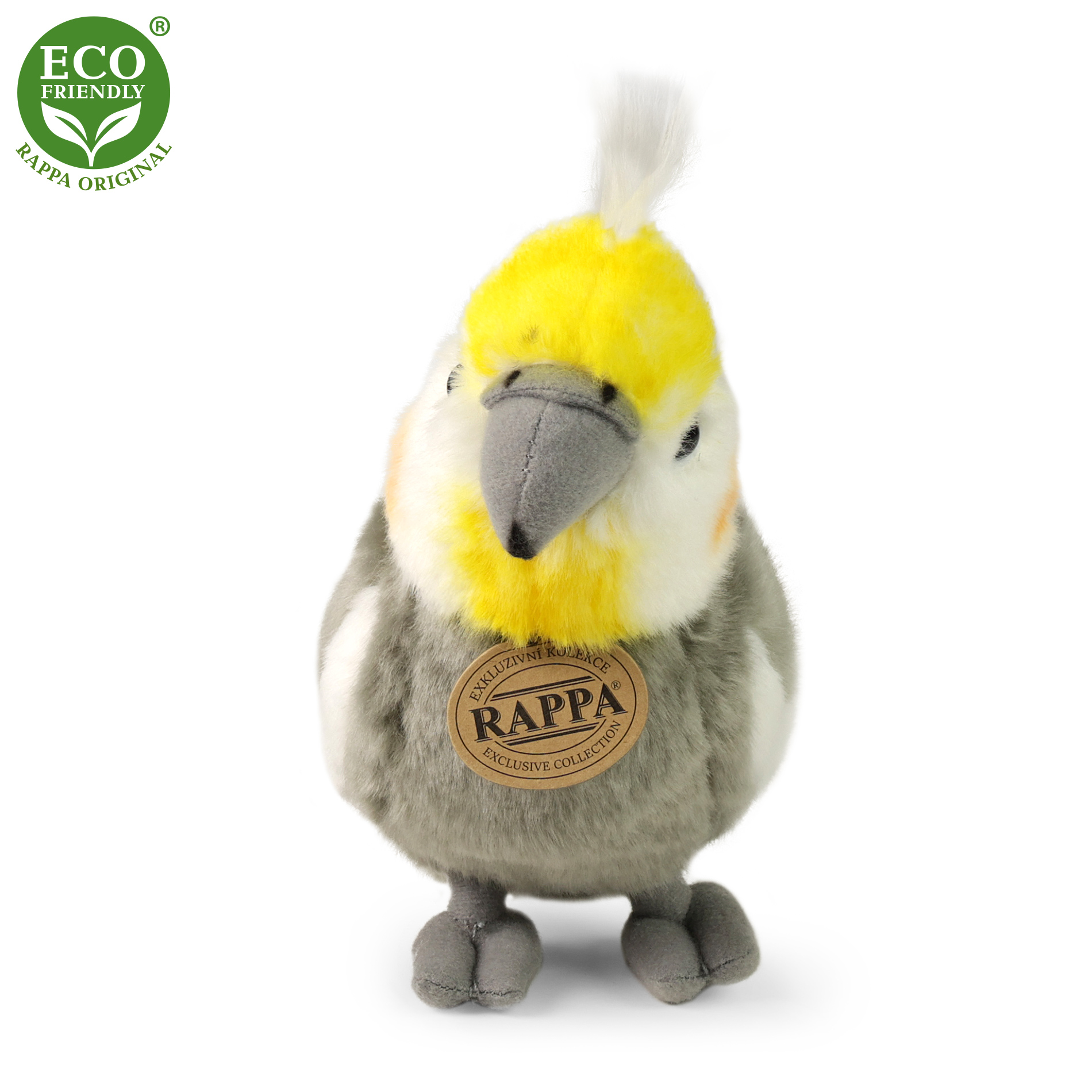 Rappa Eco-Friendly - Plyšový papoušek korela chocholatá 20cm