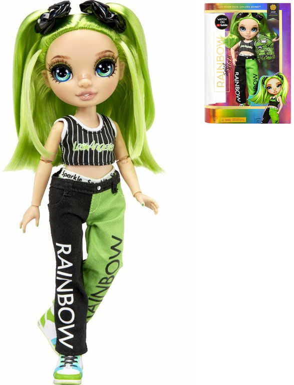 RAINBOW HIGH Junior Fashion Jade Hunter módní panenka s oblečky a doplňky