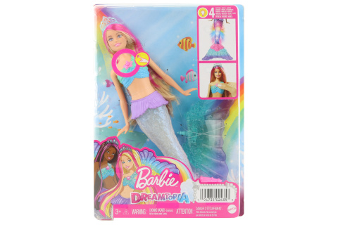 Barbie Blikající mořská panna blondýnka HDJ36