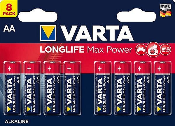 Longlife Max Power AA tužkové baterie 8 ks