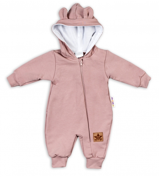 baby-nellys-teplakovy-overal-s-kapuci-teddy-pudrova-56-1-2m