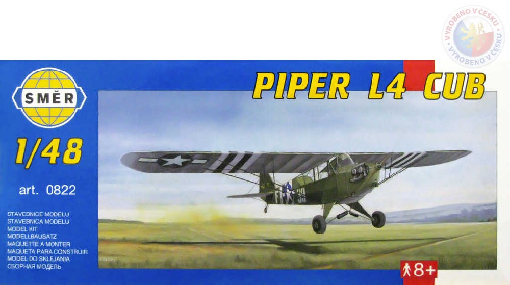 SMĚR Model letadlo Piper L4 Cub 1:48 (stavebnice letadla)