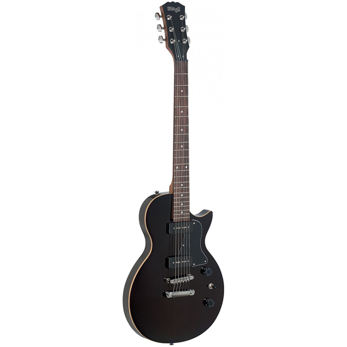 Stagg SEL-P90BK, elektrická kytara, černá