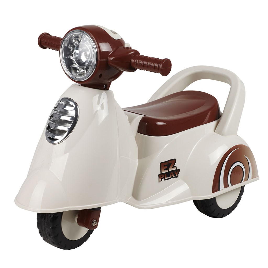 Dětské odrážedlo motorka se zvukem Baby Mix Scooter - bílá