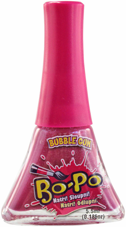 EP line BO-PO Lak na nehty dětský fialový slupovací Bubble Gum 5,5ml na kartě