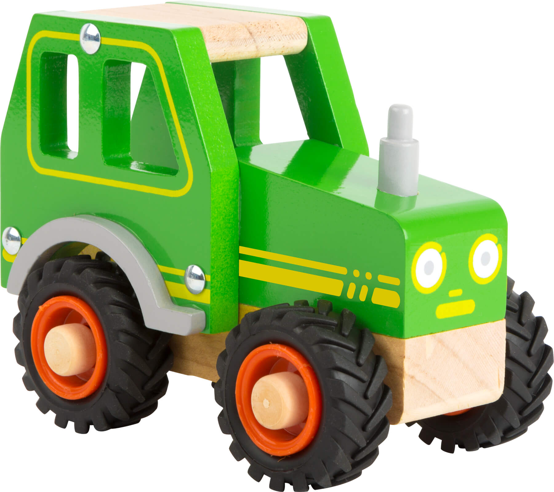 Small Foot Dřevěný traktor zelený - poškozený obal