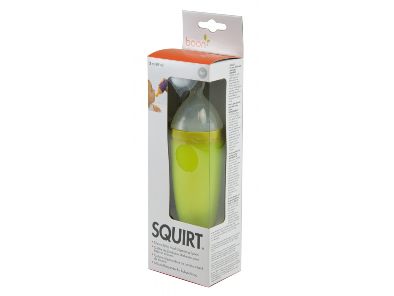 Boon - SQUIRT - Krmící lžička s dávkovačem - zelená