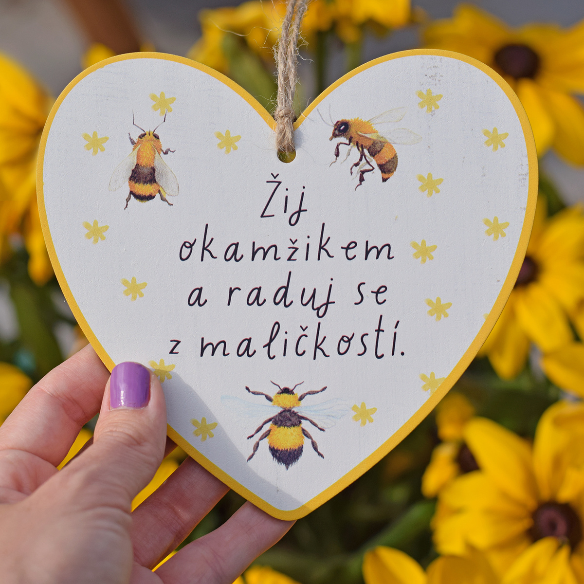 Včelí srdíčko - Žij okamžikem a raduj se z maličkostí.