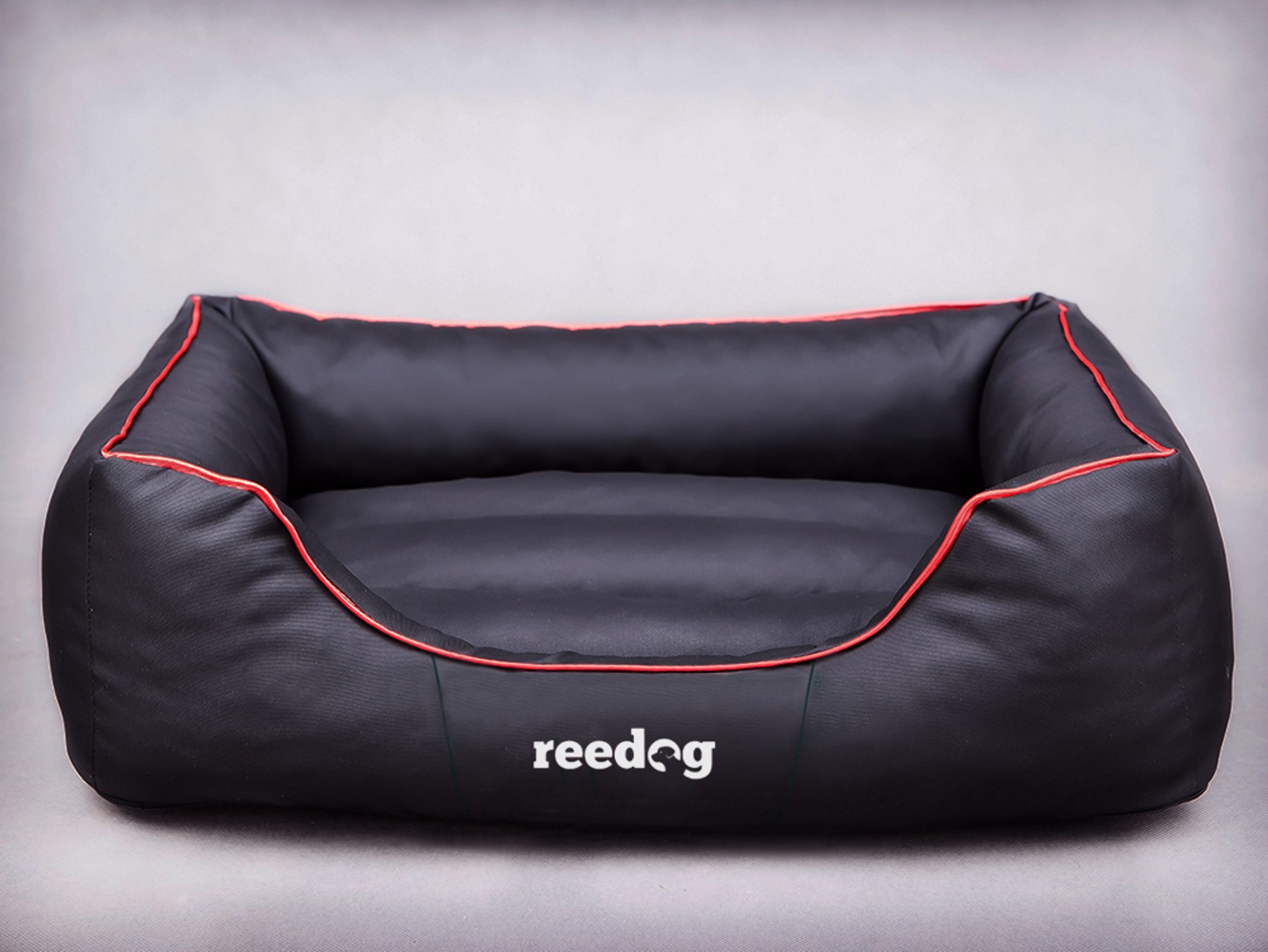 Pelíšek pro psa Reedog Comfy Black & Red line - L