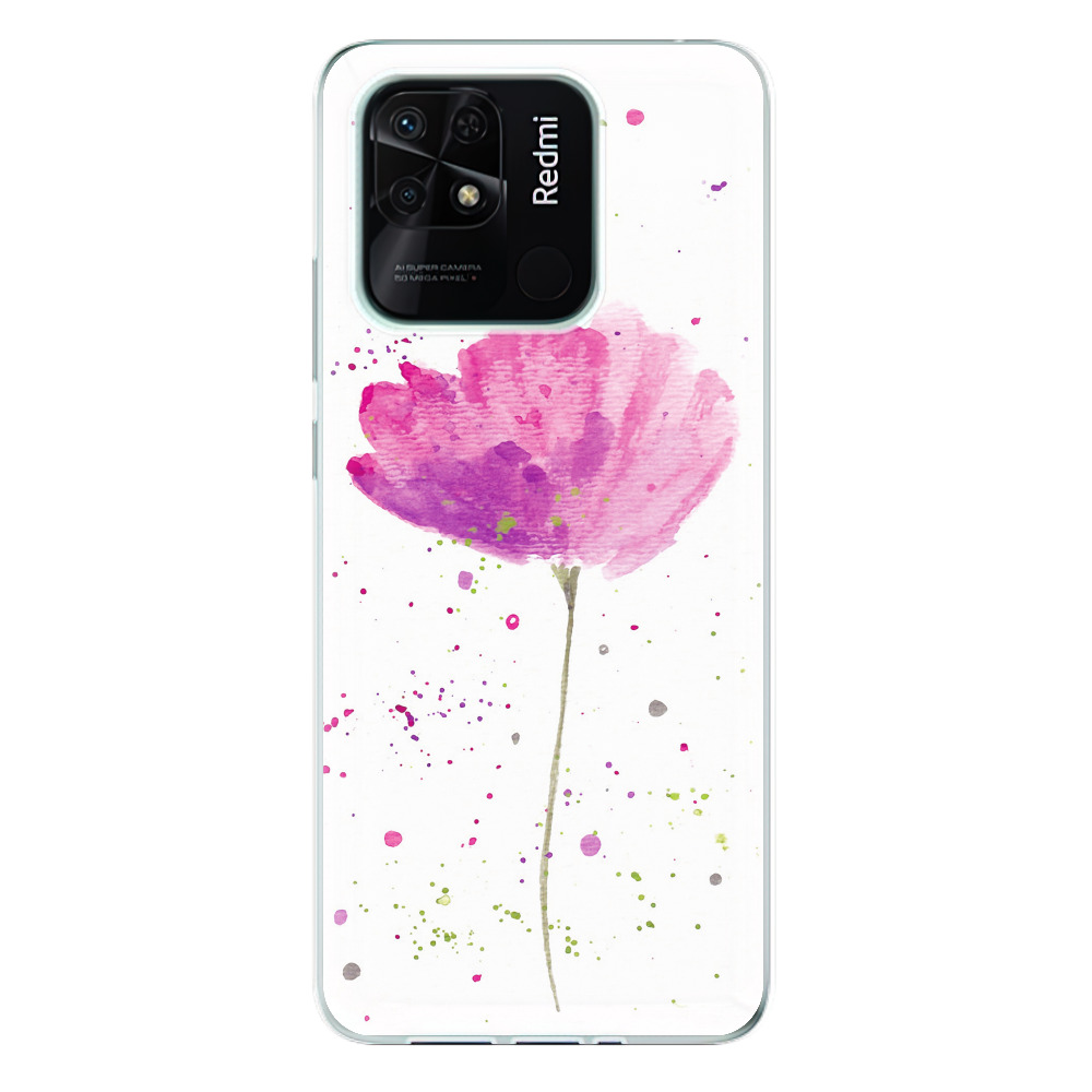 Odolné silikonové pouzdro iSaprio - Poppies - Xiaomi Redmi 10C