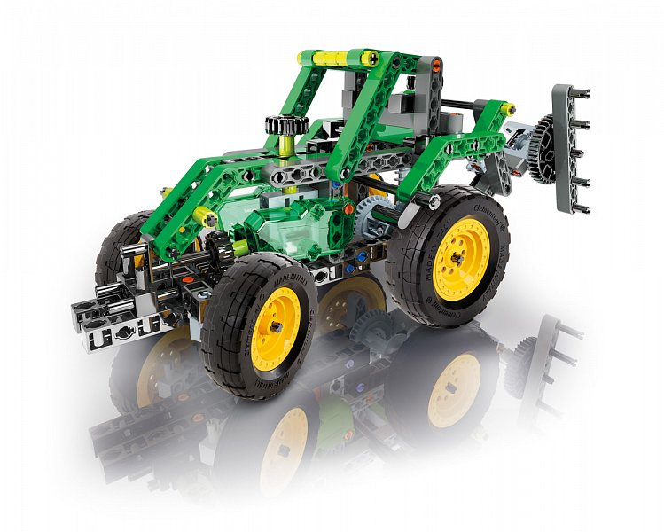 Clementoni Science & Play - Mechanická laboratoř - Farmářský traktor, 10 modelů