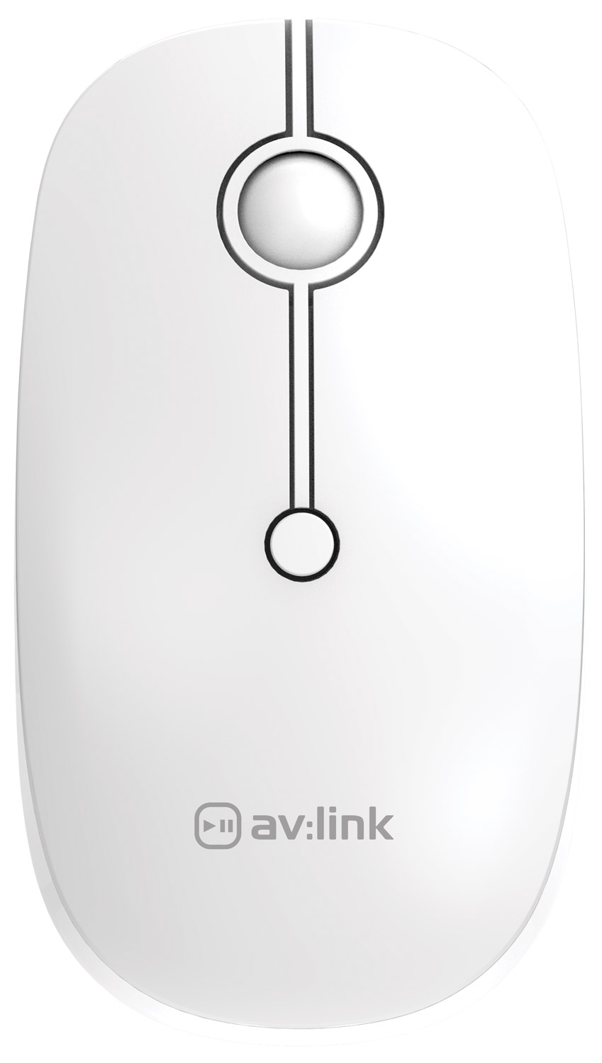 AV:Link 2.4G Bezdrátová myš s Bluetooth, bílá