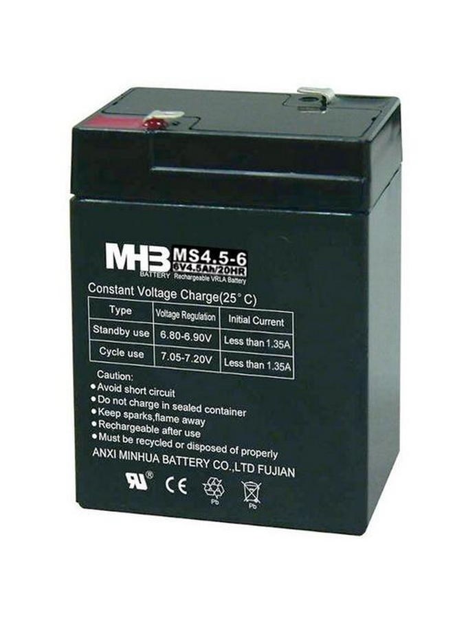 Pb akumulátor MHB VRLA AGM 6V/4,5Ah - černá