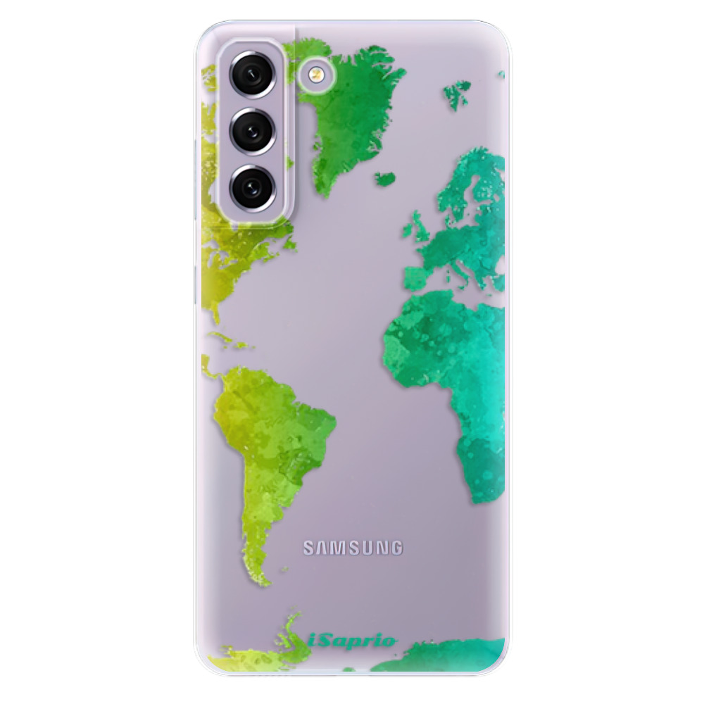 Odolné silikonové pouzdro iSaprio - Cold Map - Samsung Galaxy S21 FE 5G