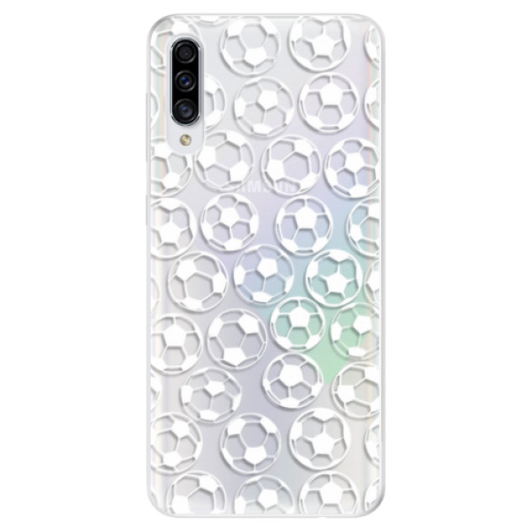 Odolné silikonové pouzdro iSaprio - Football pattern - white - Samsung Galaxy A30s
